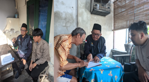 Bawaslu Kota Madiun berkunjung ke salah satu warga melakukan uji petik dalam rangka pengawasan Pemutakhiran Data Pemilih Berkelanjutan (PDPB) tahun 2025 (17/6/2025)